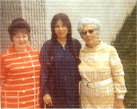 Leslea Newman with her grandmothers