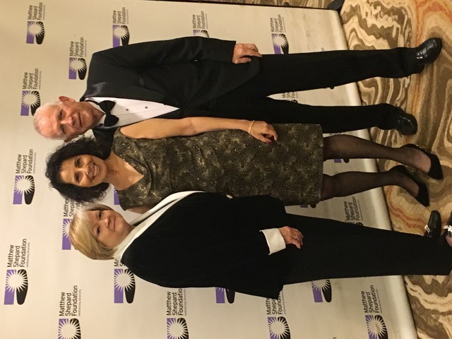 Lesléa with Matt’s parents, Judy and Dennis Shepard